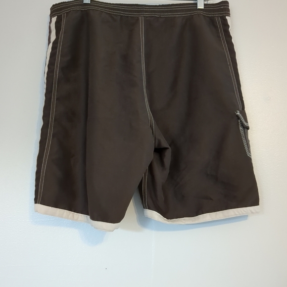 Ripzone Board Shorts Mens Medium (34) Brown Pockets Surfer Beach Vacation - Picture 4 of 9